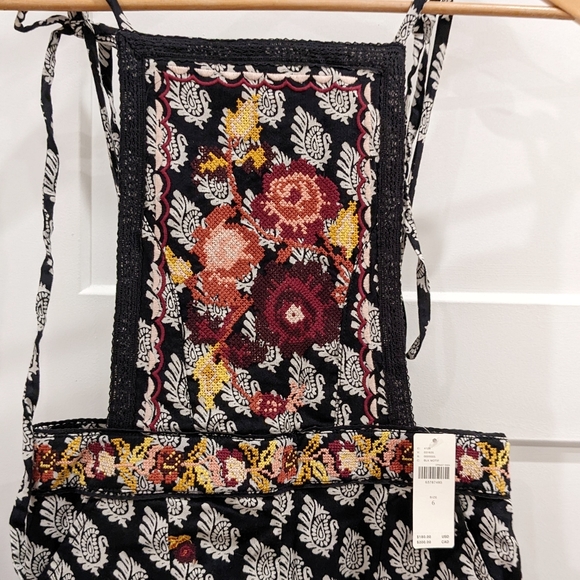 Anthropologie Embroidered Wide-Leg Jumpsuit